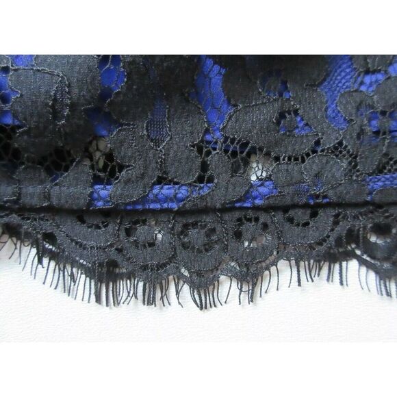 NWT Joie Rori in Caviar Black Nile Blue Floral Lace Sleeveless Dress medium - Picture 4 of 5